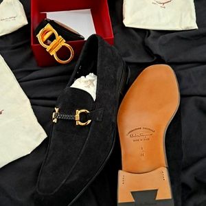 Men shoes belt